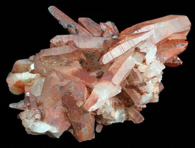 Natural, Dark Red Quartz Crystals - Morocco #53050
